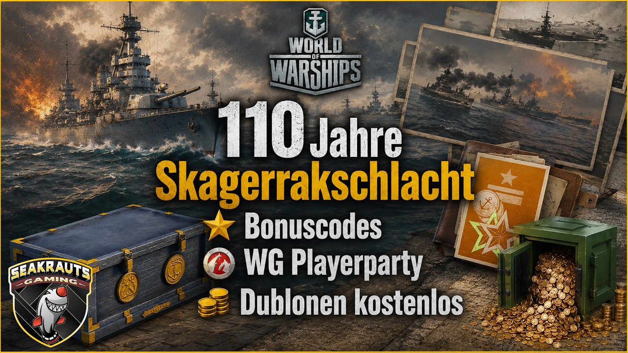 😍 Party + Boni + Dublonen 😍 8 Shots & nix verpassen in World of Warships ⚓