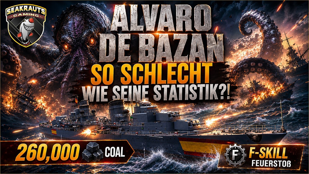 🏅ALVARO DE BAZAN 😵 Experte auf unattraktivem Kohleschiff! World of Warships ⛵